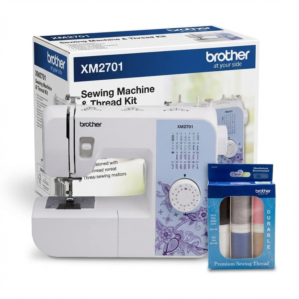 Brother XM2701 Sewing Machine with Built In Needle Threader and