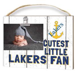 Jardine - Lake Superior State Lakers 8" x 10" Cutest Little Fan Weathered Team Logo Clip Photo Frame - White