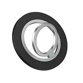 UUCOVER - Magnetic Phone Ring Holder Compatible with MagSafe, Magnetic Cell Phone Finger Grip Stand 180° Rotating Metal Kickstand - Matte Black