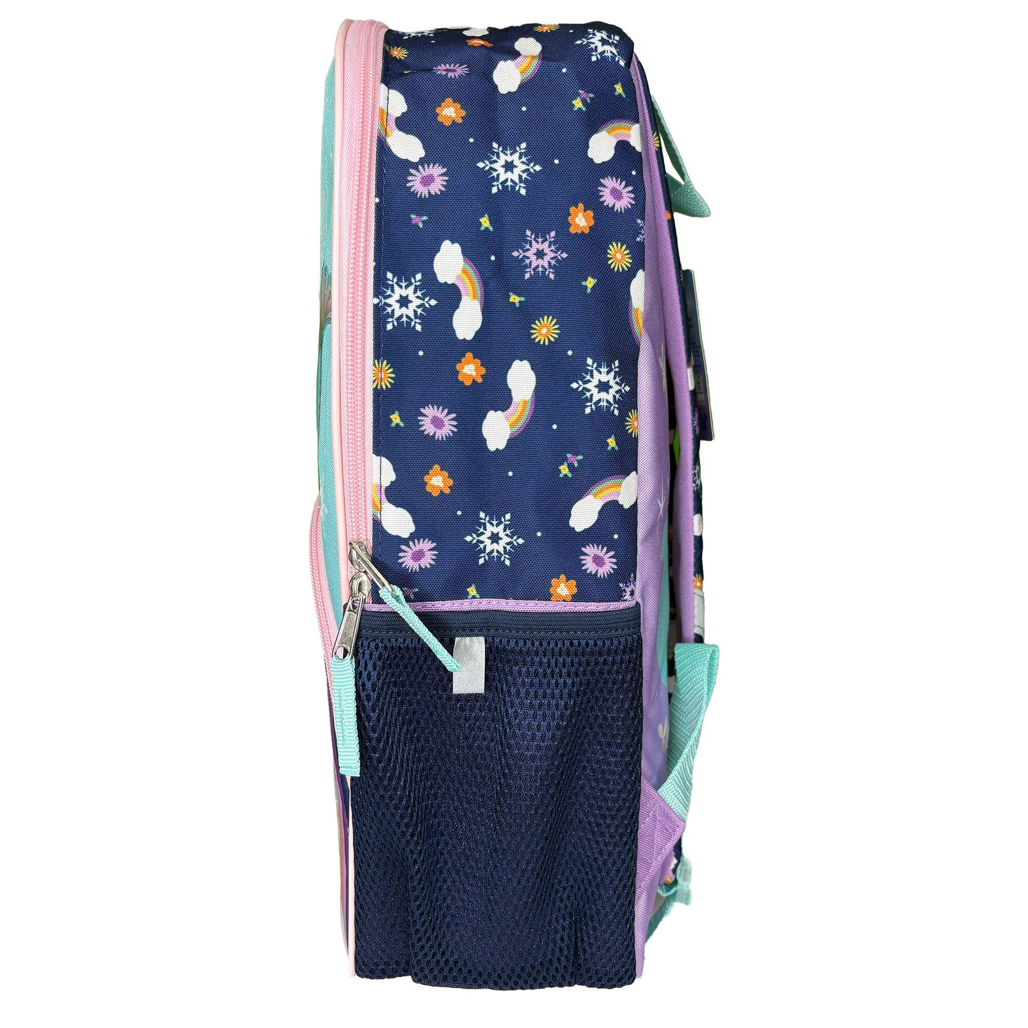 Alt View 1. UPD - Disney Frozen Anna & Elsa 16" School Backpack with a Large Front Pocket, Girls - Multicolored.