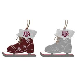 The Memory Company - Texas A&M Aggies Two-Pack Ice Skate Ornament Set - Multicolor