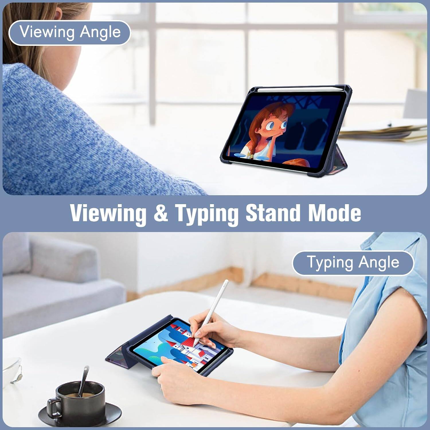Viewing Angle  
Viewing & Typing Stand Mode  
Typing Angle