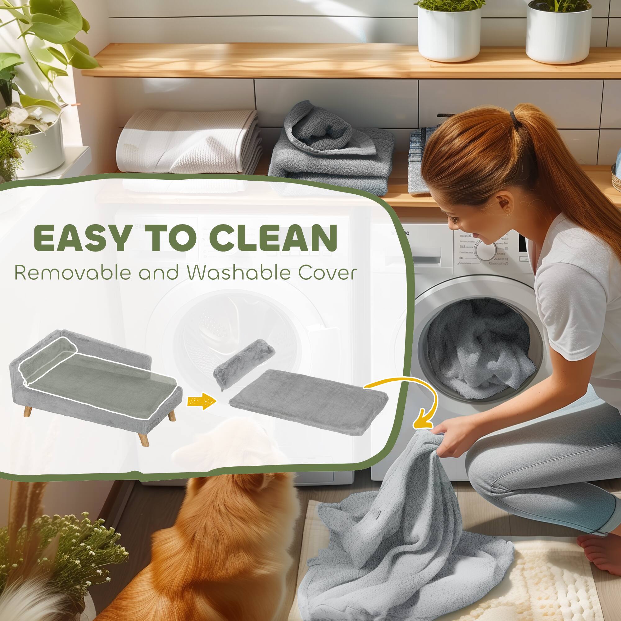 EASY TO CLEAN  
Removable and Washable Cover