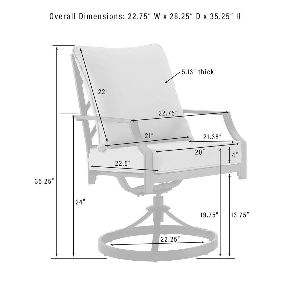 Overall Dimensions: 22.75" W X 28.25" D X 35.25" H  
5.13" thick  
22"  
22.75"  
21"  
21.38"  
22.5"  
20"  
4"  
35.25"  
24"  
19.75"  
13.75"  
22.25"