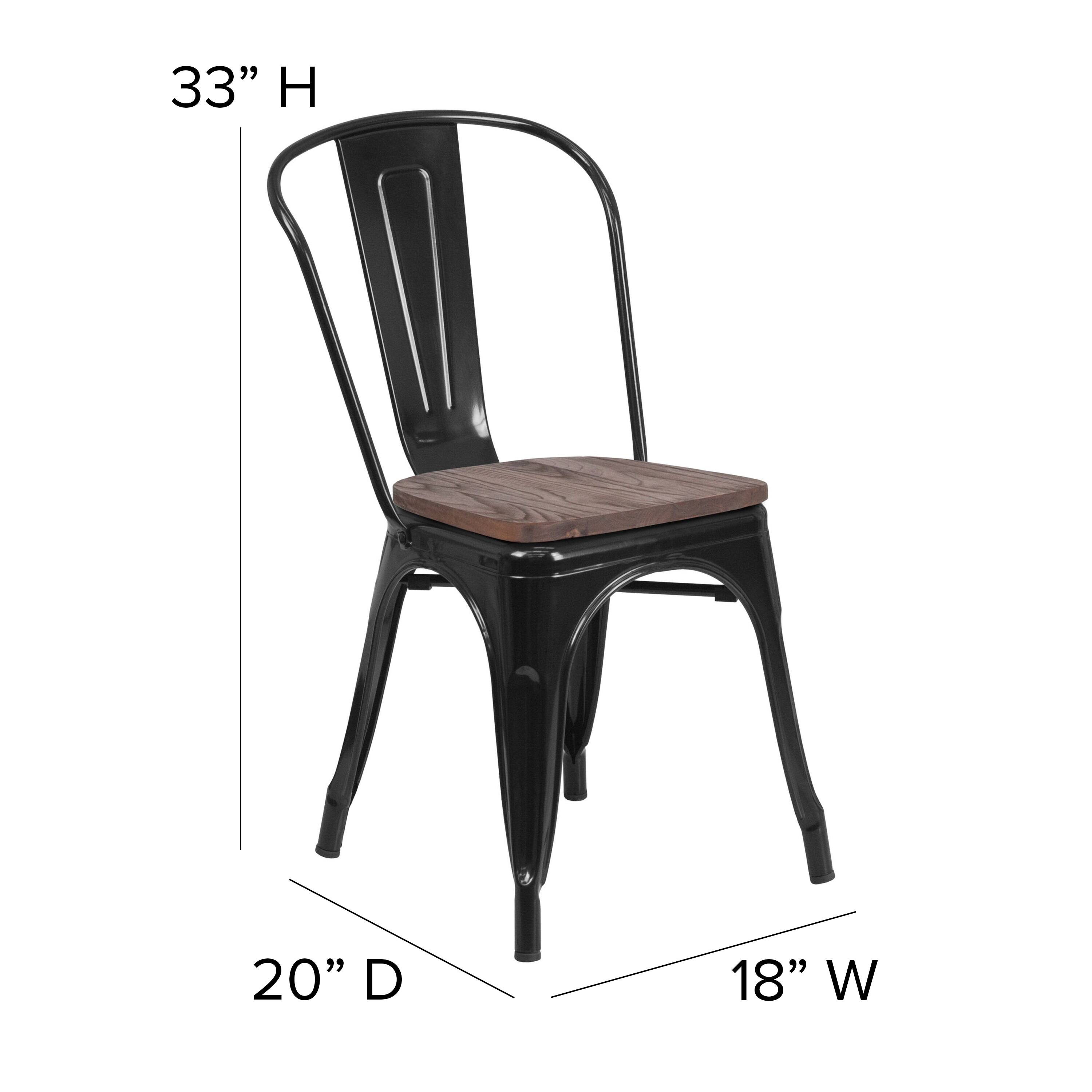 33" H  
20" D  
18" W