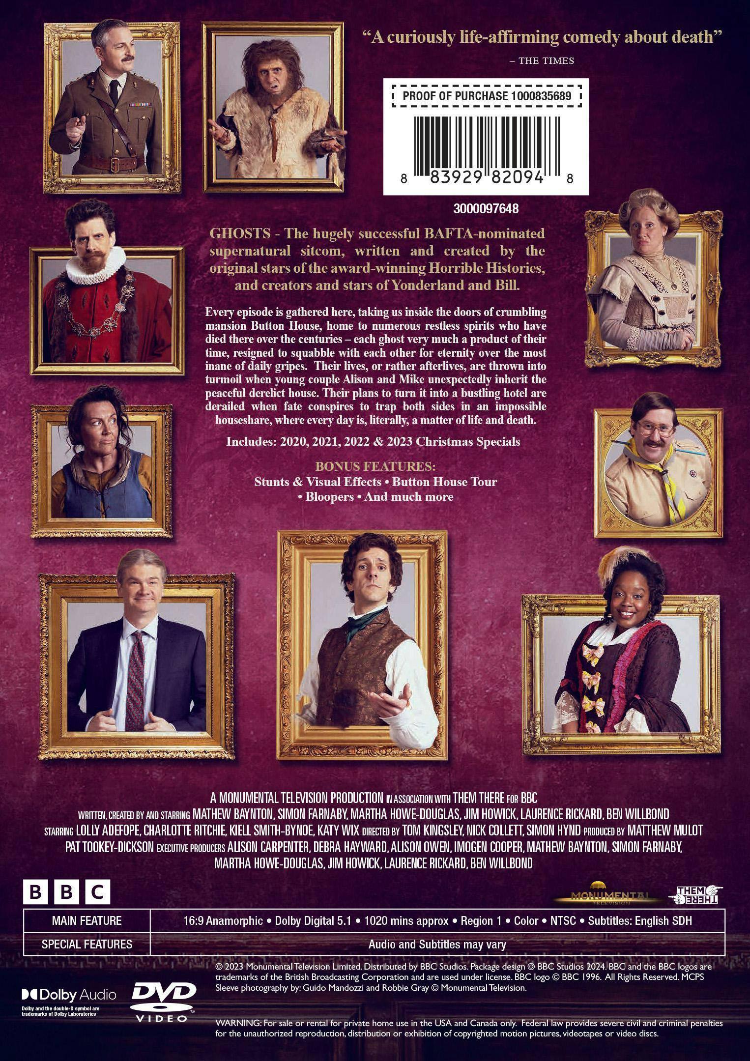 Back. Ghosts: Series 1-5 [DVD].