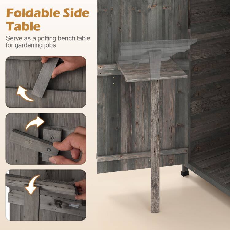 Foldable Side Table  
Serve as a potting bench table for gardening jobs