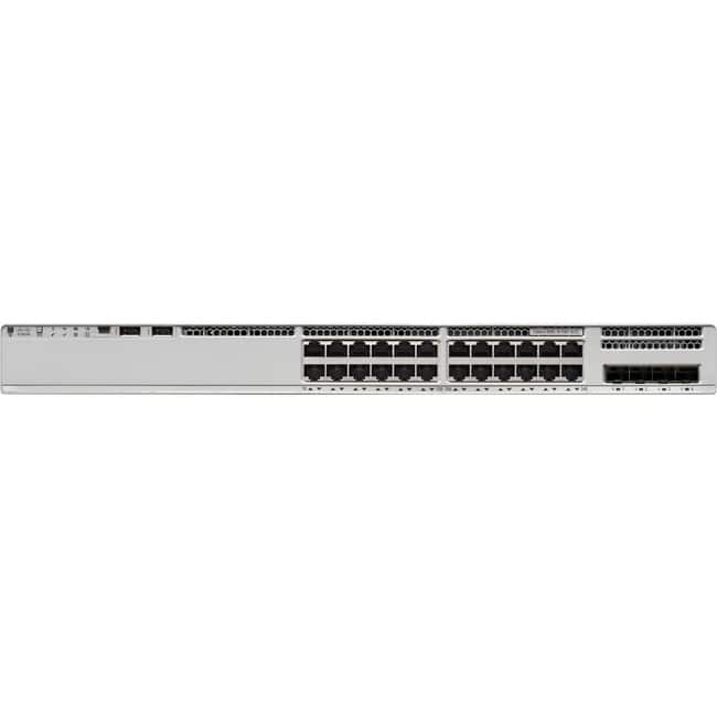 Cisco Consumer Products - Cisco Catalyst C9200L-24P-4G Ethernet Switch - 24 Ports - Manageable - Gigabit Ethernet - 10/100/1000Base-T, 1000Base-X - Black