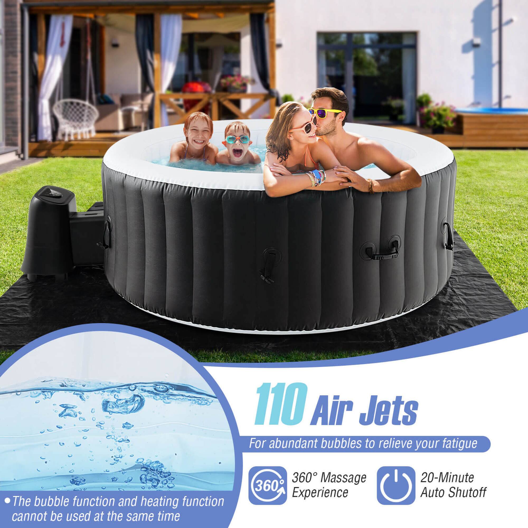 110 Air Jets For abundant bubbles to relieve your fatigue The bubble function and heating function cannot be used at the same time 360 Massage 360 Experience 20-Minute Auto Shutoff
