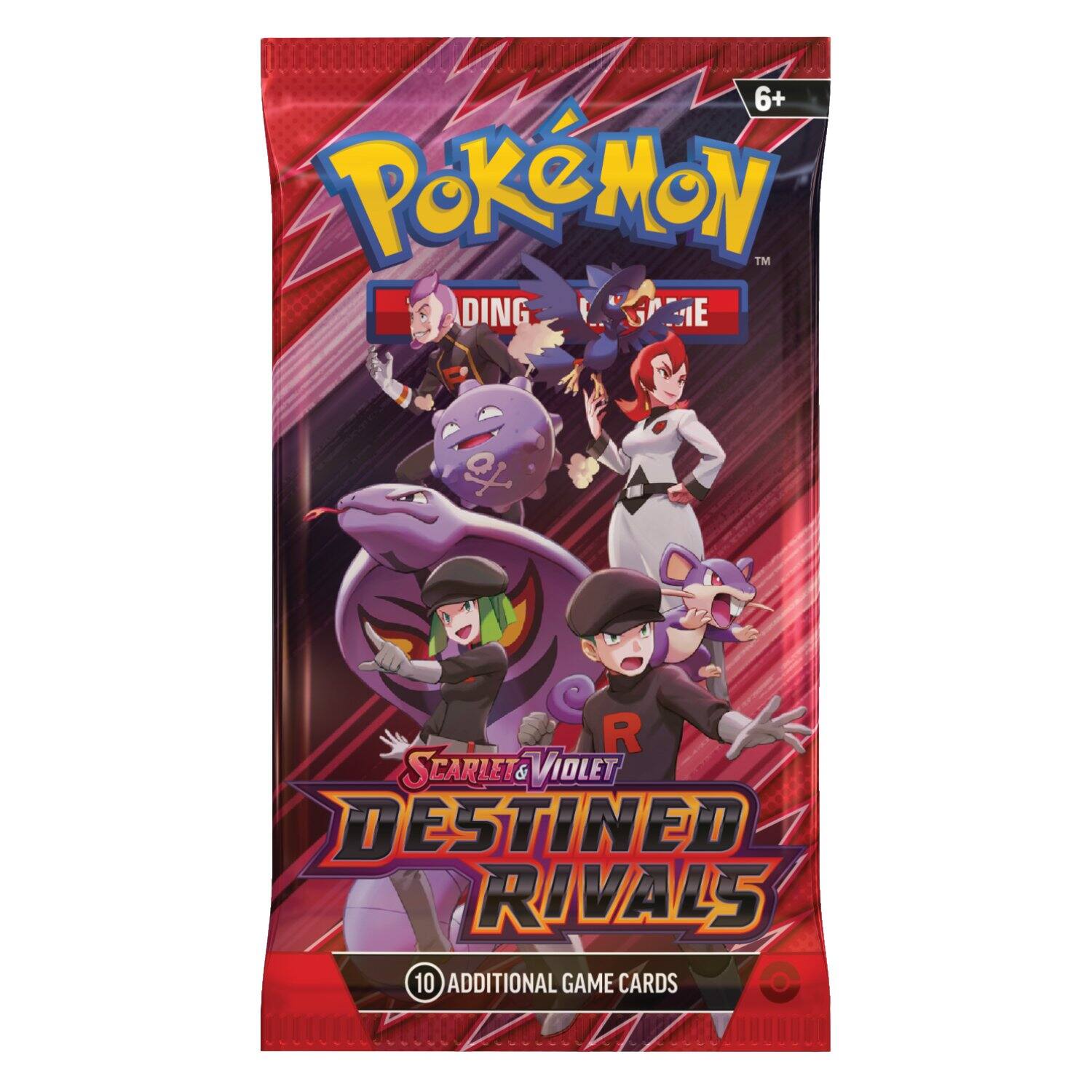 6+ Pokémon Trading Card Game Scarlet & Violet Destined Rivals 10 Additional Game Cards