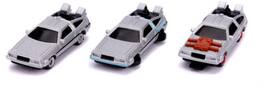 Jada Toys - Back to the Future - Nano Hollywood Rides - Die-Cast Time Machine 3-Pack - COLLECTIBLES - Multicolor