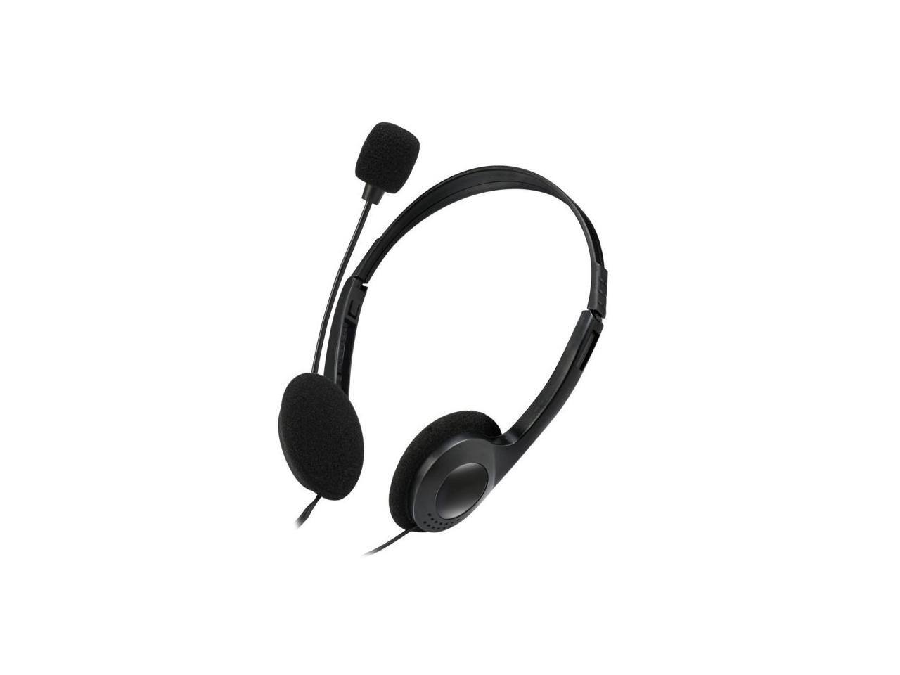Alt View 5. Adesso - STEREO HEADSET W/ MICROPHONE - Black.