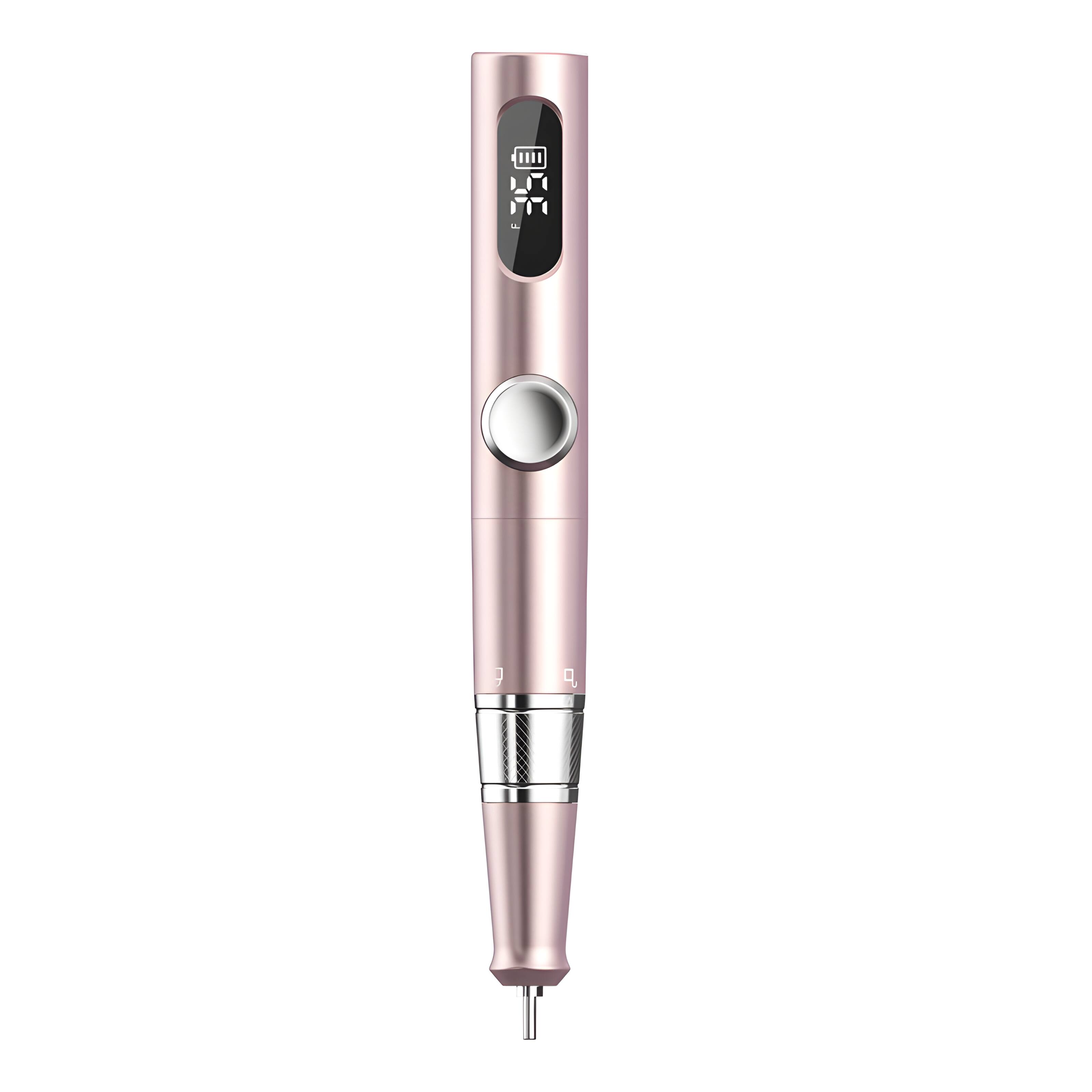 Front. Cluzine - Cordless Electric Nail Drill, LCD Display, 6H Runtime, USB-C, for Home & Salon Use.