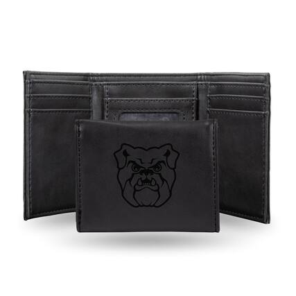 Front. Rico Industries - Butler Bulldogs Black Trifold Wallet with Clear ID Window - Multi.
