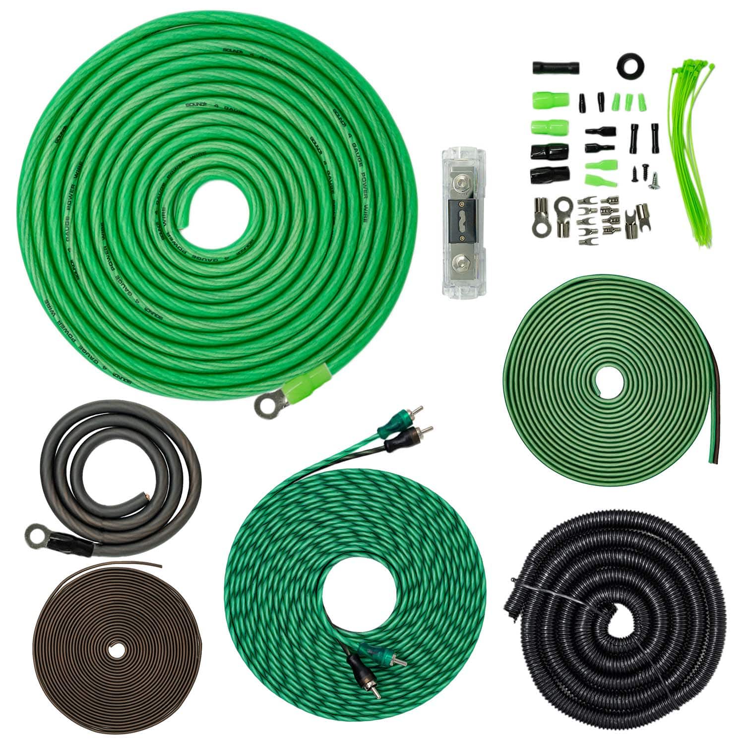 SoundBox - VSK-4, 4 Gauge 2 Channel Amplifier Install Wiring Kit w/ 20 Feet Wire price history on PriceWatchPro