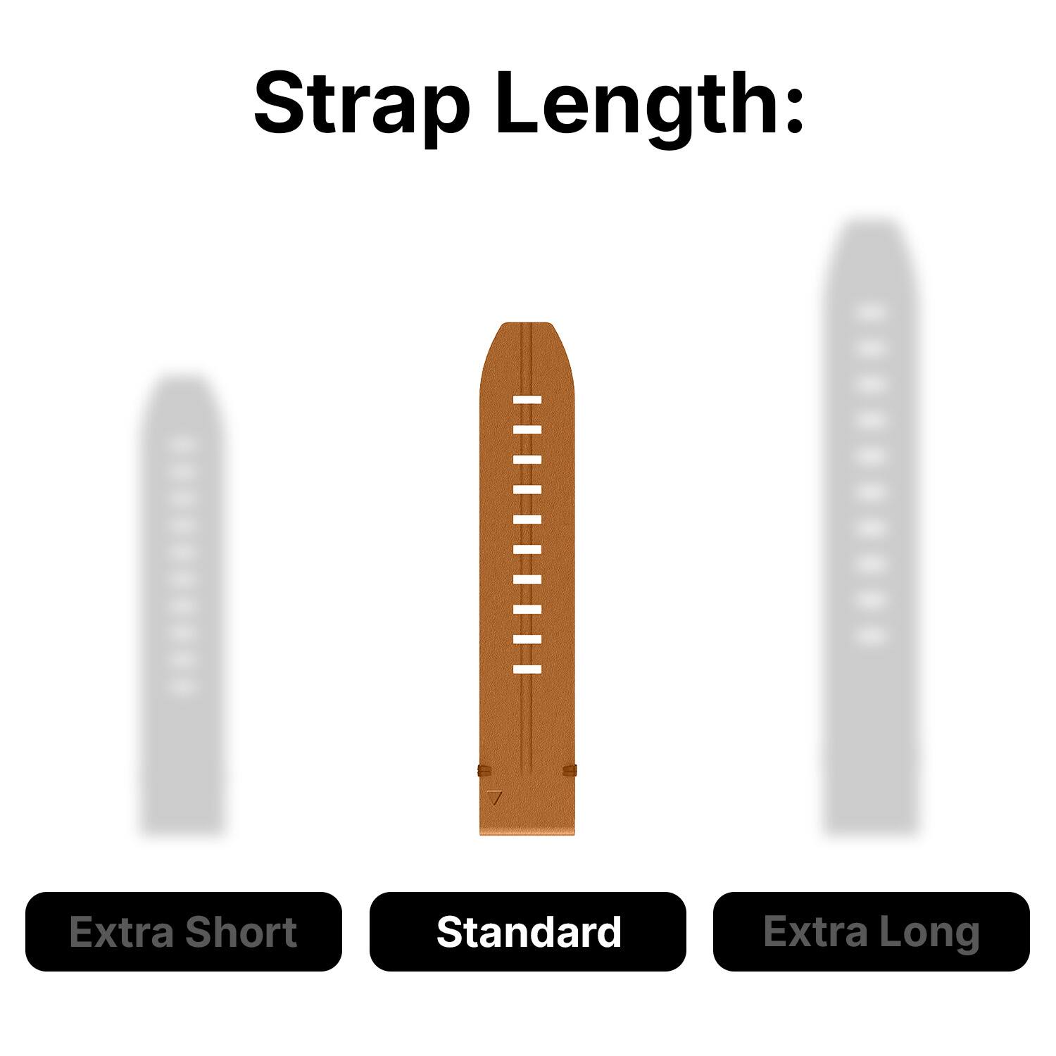 Strap Length: Extra Short, Standard, Extra Long