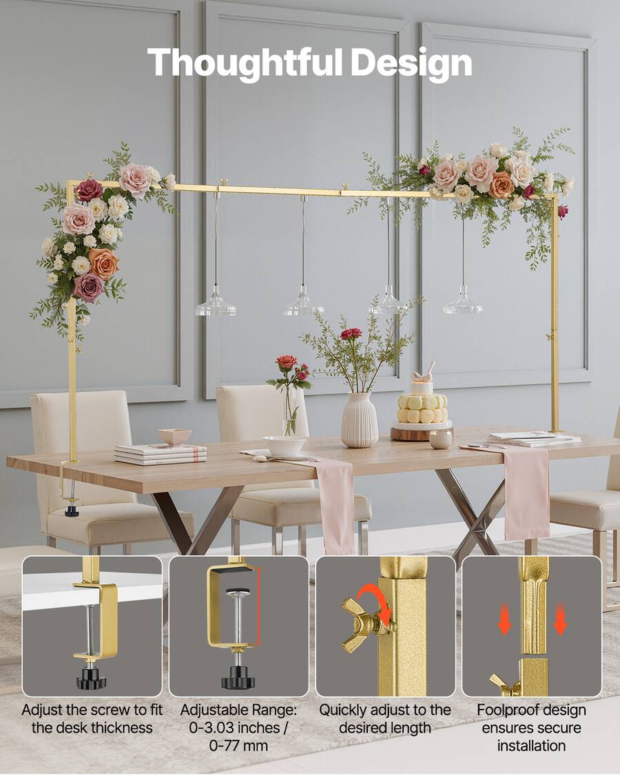 Over Table Rod VEVOR Over The Table Rod Stand with Clamps, 13