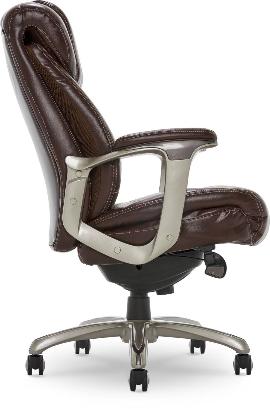 RH　ブラウン　L La Z Boy Cantania Bonded Leather Executive Office Chair