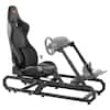 Front. VEVOR - Racing Wheel Stand For Logitech G923/G920/G29, Heavy Duty Steel Driving Simulator Cockpit-Thrustmaster T248P - Black.