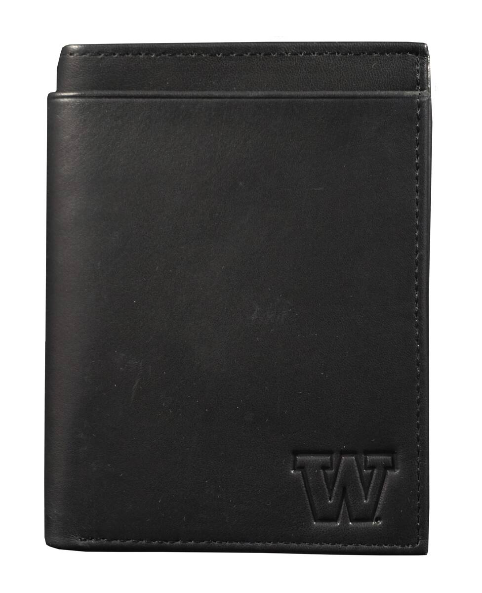 Alt View 1. Rico Industries - Washington Huskies RFID Blocking Traveling Passport Leather Wallet - Multi.