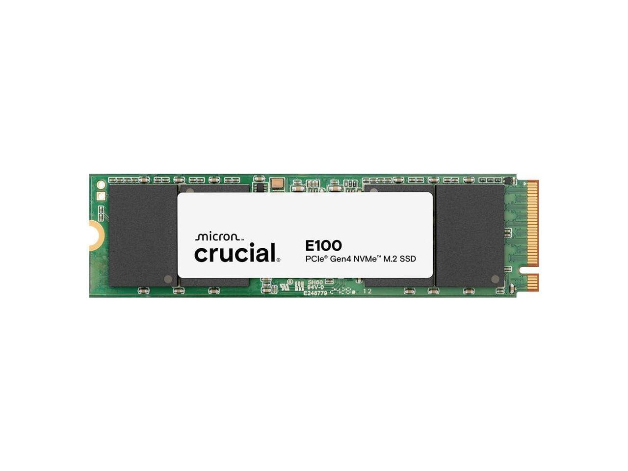Micron Crucial E100 PCIe Gen4 NVMe M.2 SSD  
LR SH60 E 94V-0 E248779 C C-H 12