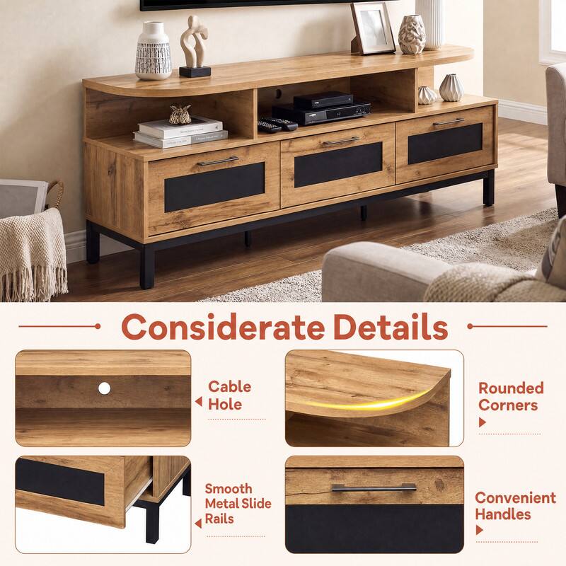 Considerate Details
- Cable Hole
- Rounded Corners
- Smooth Metal Slide Rails
- Convenient Handles
