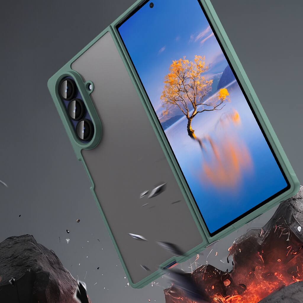 Alt View 7. Sahara - Venture Series Matte Case for Samsung Galaxy Z Fold7 - Cactus Green.