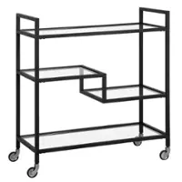 Camden&Wells - Lovett Bar Cart - Blackened Bronze - Angle_Zoom