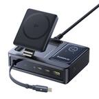 The text on the image reads "qia 140 baseus P Type-0 Tapec3 usa." This text is likely a description of the device or its features.