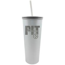 Great American Products - Pittsburgh Steelers 24oz. Opal Skinny Tumbler - Multicolor
