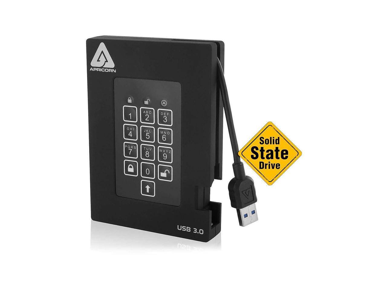 APRICORN

1 ABC 2 DEF 3 GHI 4 JKL 5 MNO 6 PQR 7 TUV 8 WXYZ 9 Solid State Drive USB 3.0