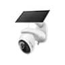 TP-Link - Tapo Wireless Pan-Tilt 4K Ultra High Definition Video Security Camera, 360° Viewing, Solar Charged - No Monthly Fees - White