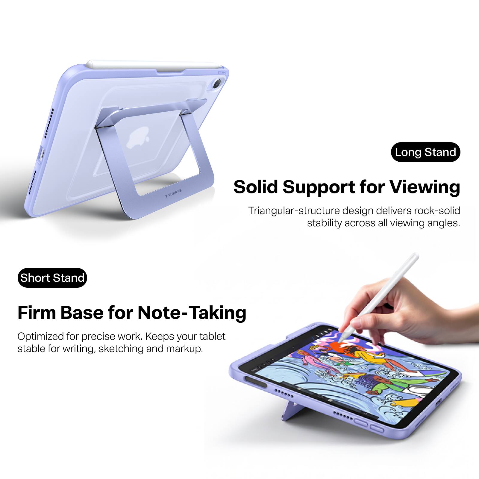TORRAS Ostand K1 Guardian,Ultra Slim & Portable iPad Case with ...