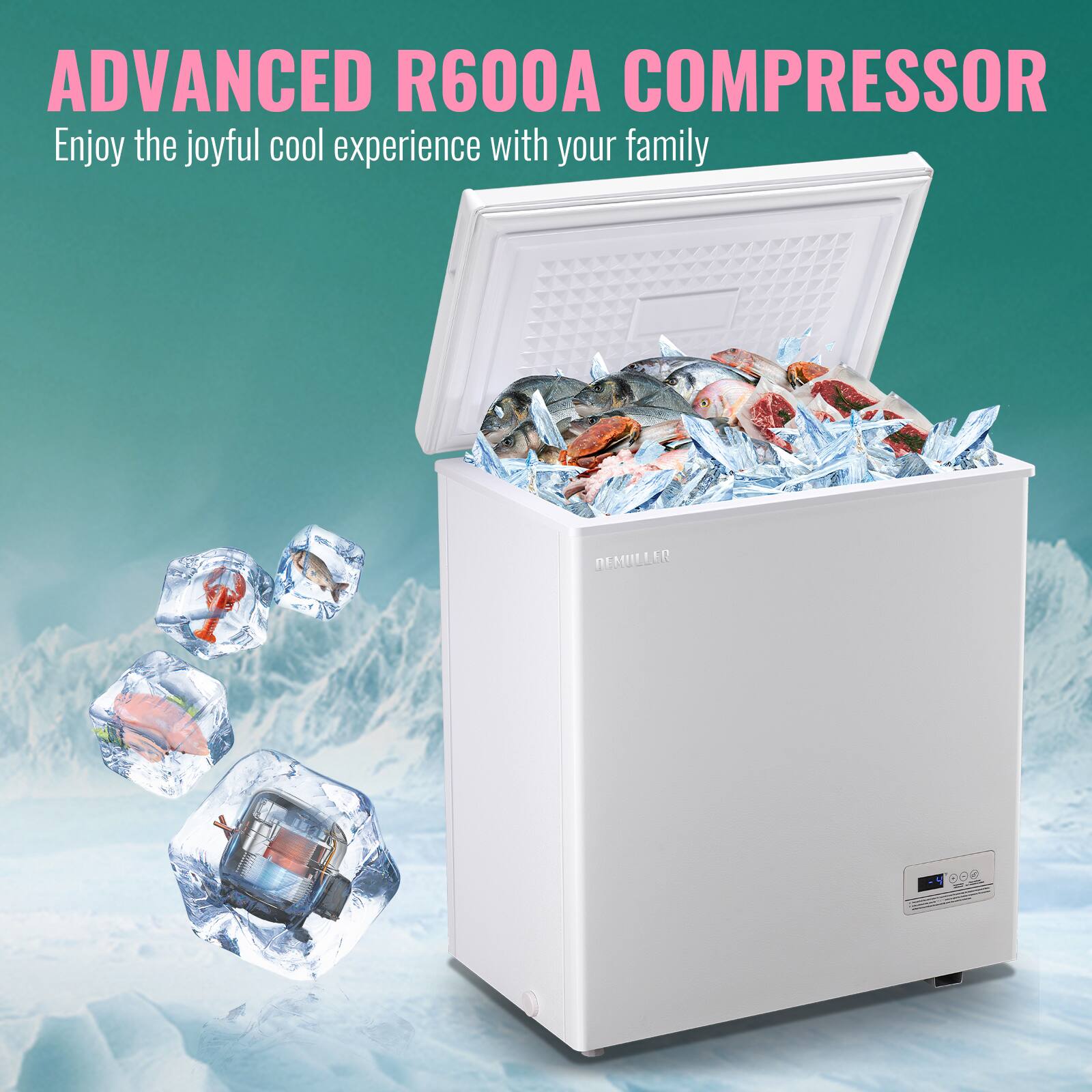 ADVANCED R600A COMPRESSOR  
Enjoy the joyful cool experience with your family