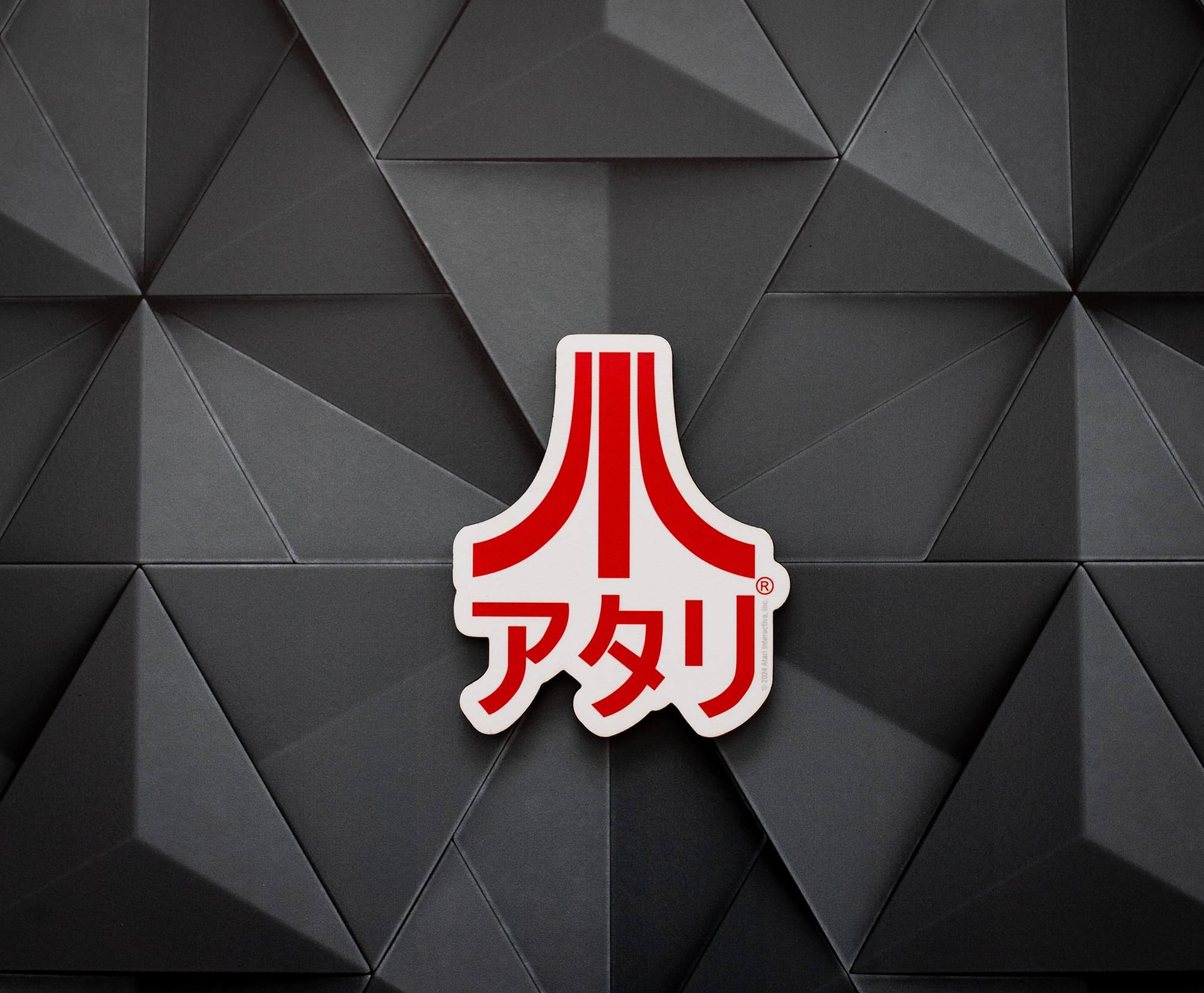 Alt View 1. NMR Distribution - ATARI Japanese Logo Funky Chunky Magnet - Red.