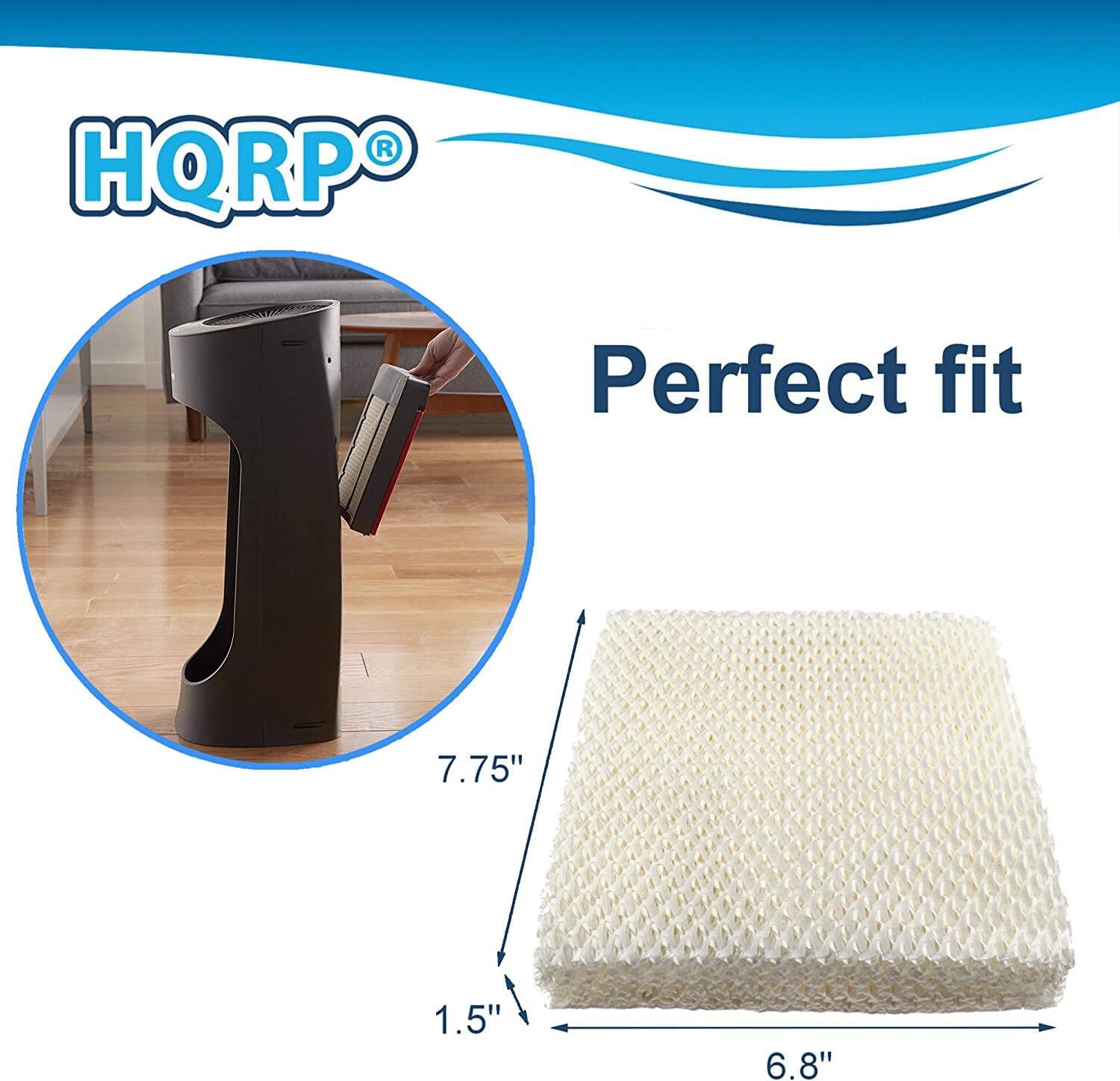 HQRP® Perfect fit  
7.75" x 1.5" x 6.8"