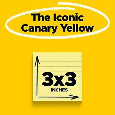 The Iconic Canary Yellow  
3x3 Inches
