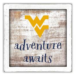 Fan Creations - West Virginia Mountaineers 14'' x 13'' Adventure Awaits Money Box - Multicolor
