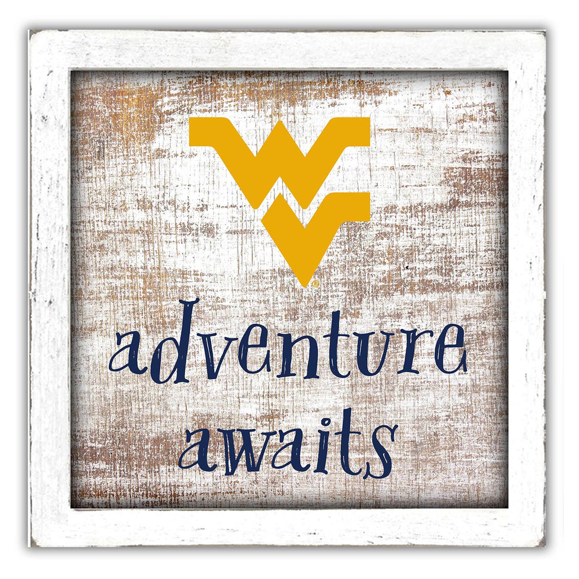 West Virginia Mountaineers 14'' x 13'' Adventure Awaits Money Box