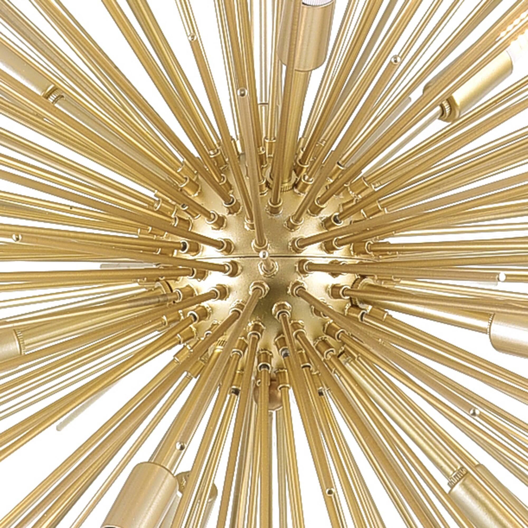 Left. CWI Lighting - Savannah 9 Light Chandelier With Gold Leaf Finish - Gold Leaf.