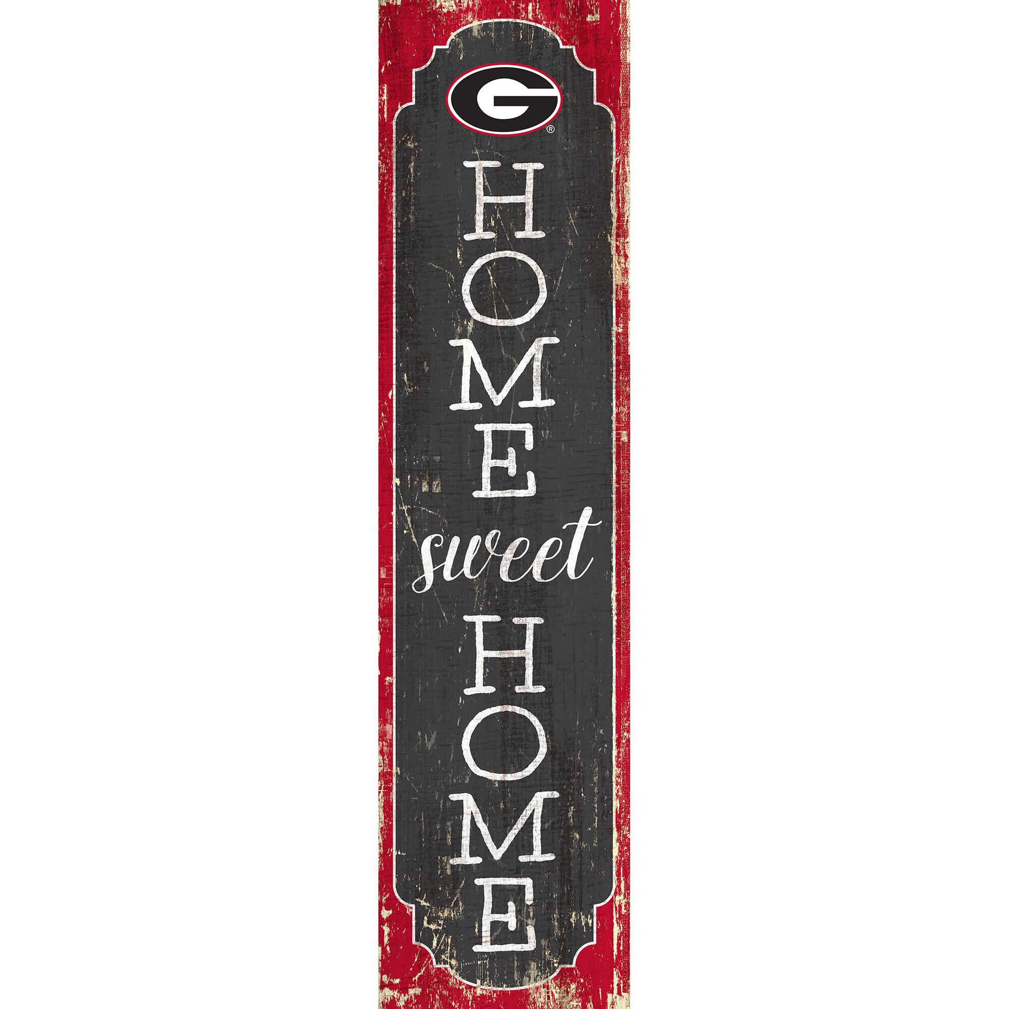 Georgia Bulldogs 24" Home Sweet Home Leaner Sign