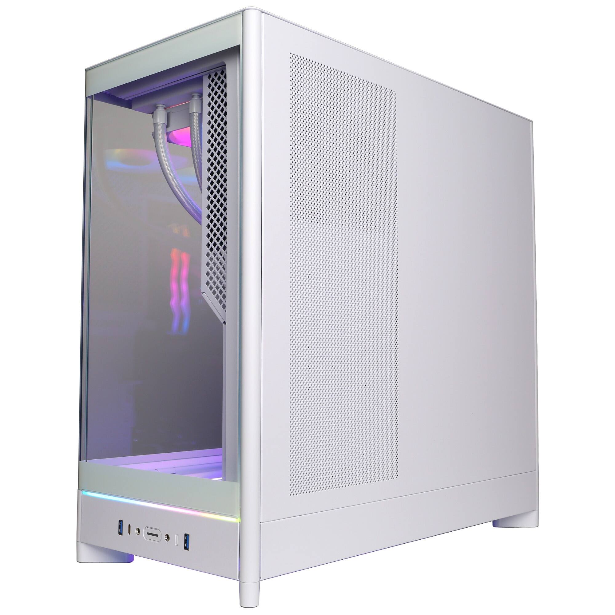 Alt View 4. CyberPowerPC - Gaming Desktop - AMD Ryzen 9 9900X 2024 - AMD Radeon RX 9070 XT 16GB - 32GB DDR5 Memory - 2TB SSD Storage - White.