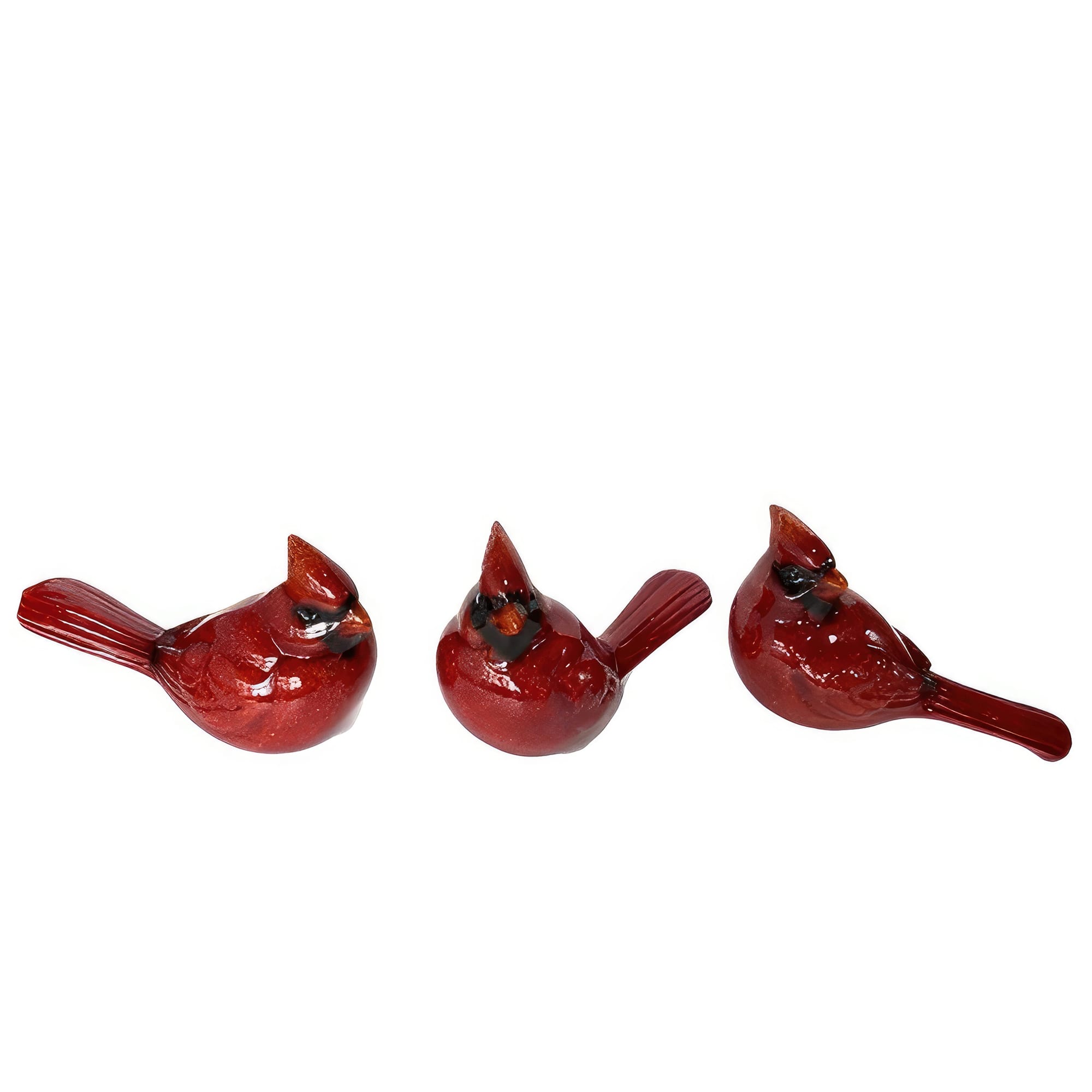 FC Design - 3-PC Set 6"W Cardinal Figurine Statue Office Desk Tabletop Home Decor Gift - Multi-Color
