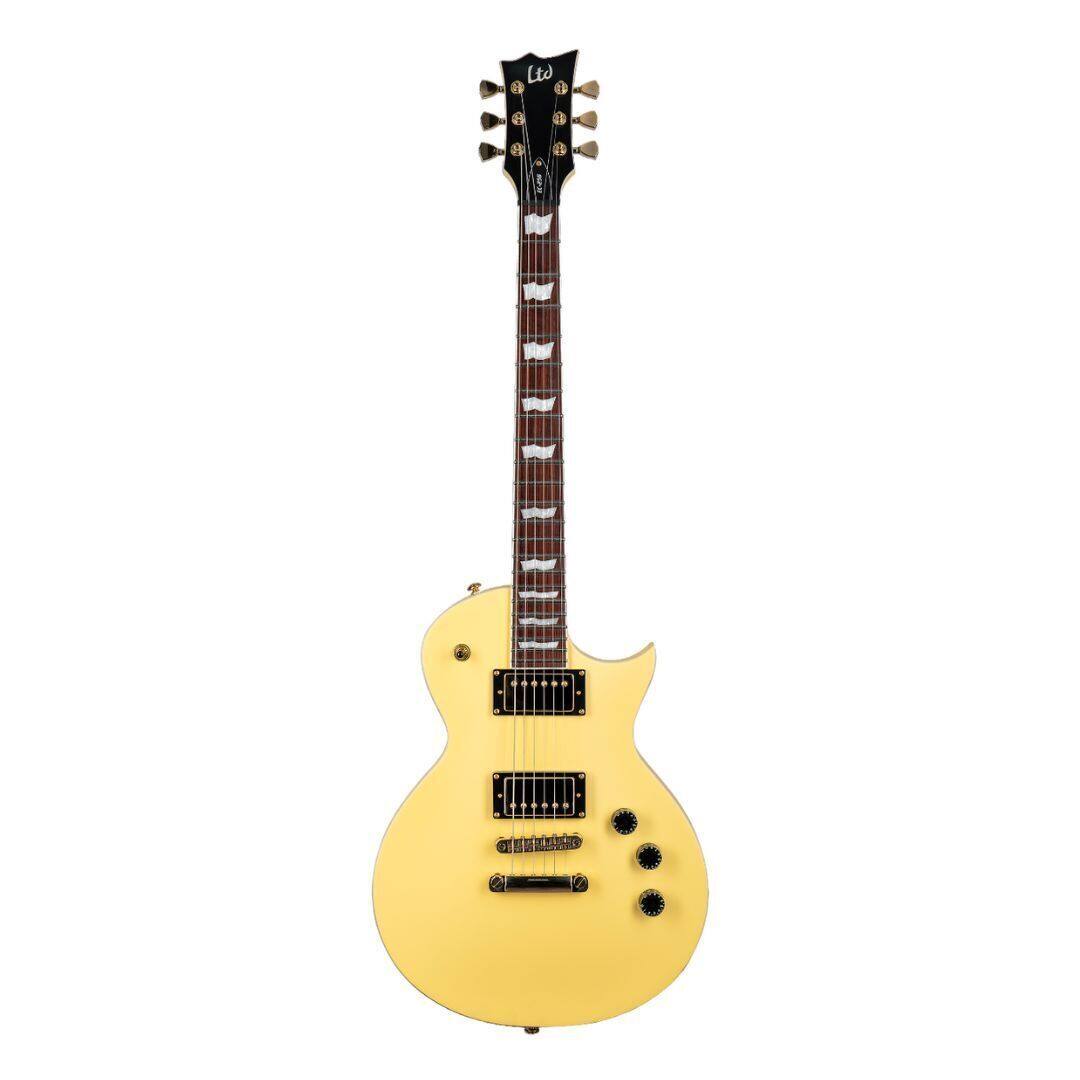 Front. ESP - ESP LTD EC-256 Electric Guitar, Vintage Gold Satin.