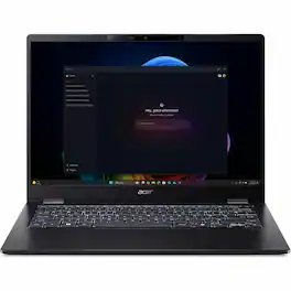 Acer - TravelMate P6 14 AI P614-54 14" IPS LCD 2880 x 1800 (WQXGA+) Laptop - Intel Core Ultra 7 with 16GB Memory - 1 TB SSD - Black
