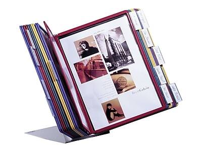 Alt View 2. Durable - VARIO Desk System 20 Document Holder, 8.5" x 11", Assorted Plastic (536100) - Assorted.