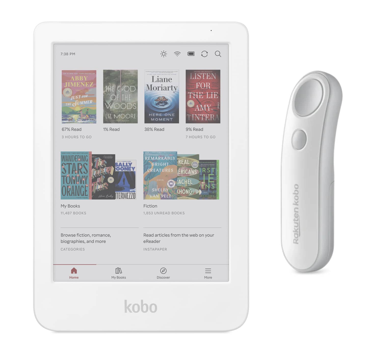 Kobo - Clara Color eReader with Remote Bundle - 2025 - White