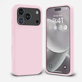 Entronix - Case Compatible with iPhone 18 Pro Max/ 17 Pro Max - Soft-Touch Silicone - Light Pink