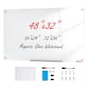 VEVOR - Magnetic Glass Whiteboard, Dry Erase Board 48"x32", Wall-Mounted Large Glassboard Frameless - White