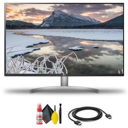 LG - 32UN500-W 31.5" 16:9 FreeSync 4K VA Monitor + HDMI Cable and Cleaning Kit